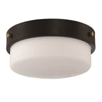 Craftmade X3214-FB Flat Black Oak Street 2 Light 13'' Flushmount In Flat Black Image 2