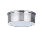 Craftmade X6709-BNK-LED Brushed Polished Nickel Fenn 1 Light 9'' Led Flushmount In Brushed Polished Nickel Image 1