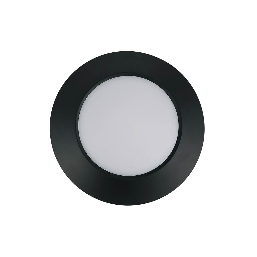 Craftmade  Slim Line 6'' (7.5'' Overall) 1 Light Led Flush In Flat Black; 5cct Selectable 2700-5000k