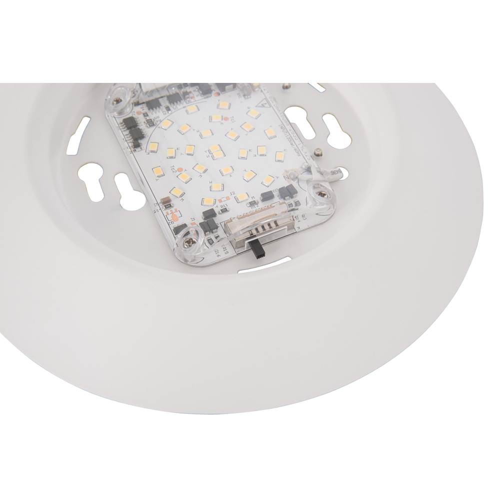 Craftmade X9306-W-LED-5CCT White Slim Line 6'' (7.5'' Overall) 1 Light Led Flush In White; 5cct Selectable 2700-5000k Image 2