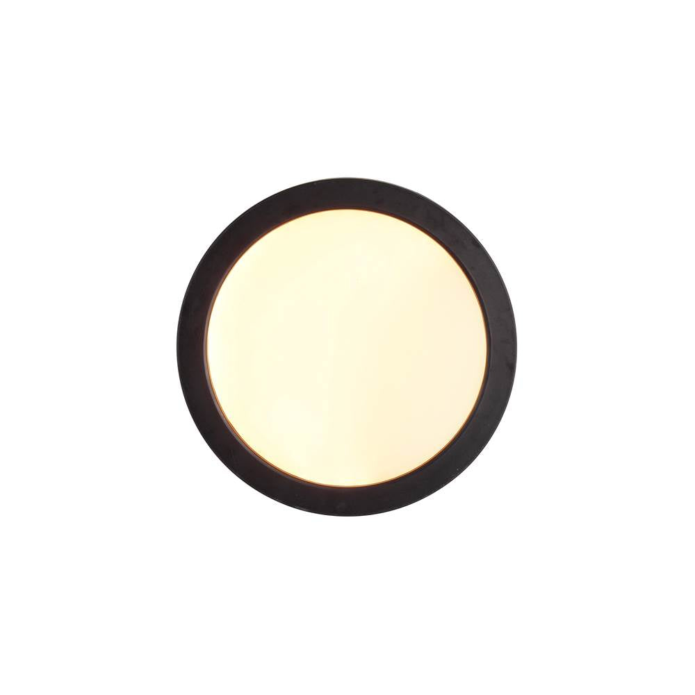 Craftmade Slim Line Ii 7'' Led Pancake Flushmount In Flat Black, 5cct Selectable 2700-5000k