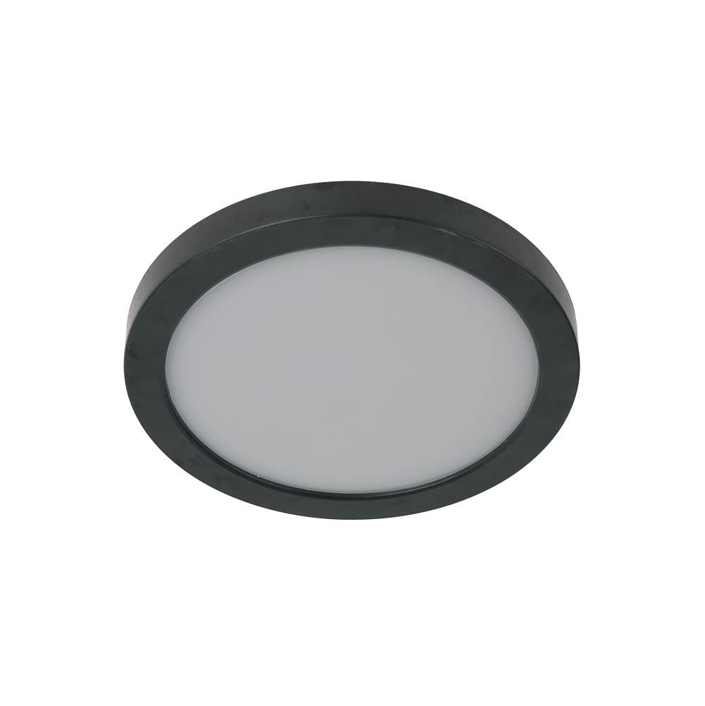 Craftmade X9407-FB-LED-5CCT Flat Black Slim Line Ii 7'' Led Pancake Flushmount In Flat Black, 5cct Selectable 2700-5000k Image 4