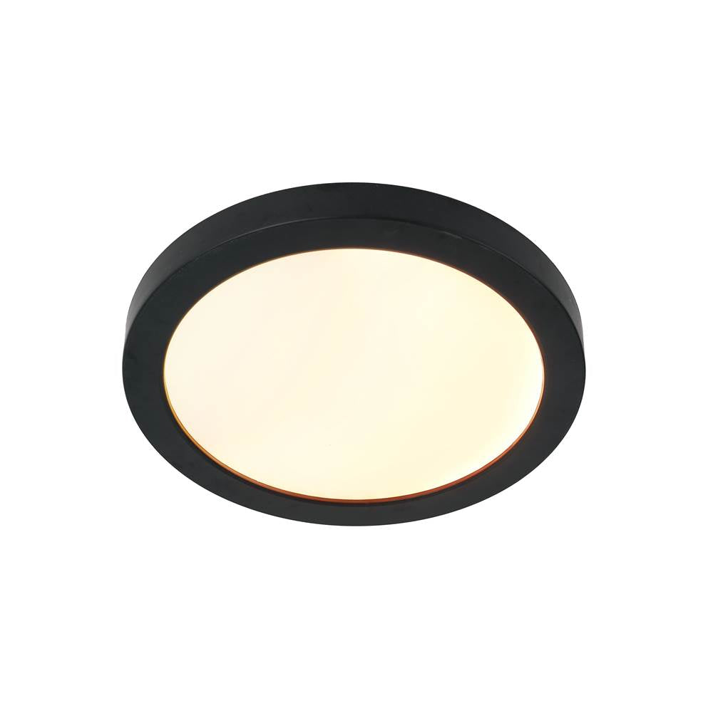 Craftmade X9407-FB-LED-5CCT Flat Black Slim Line Ii 7'' Led Pancake Flushmount In Flat Black, 5cct Selectable 2700-5000k Image 3
