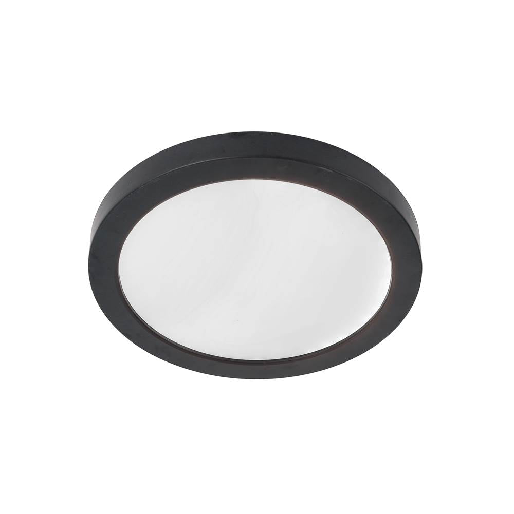 Craftmade X9407-FB-LED-5CCT Flat Black Slim Line Ii 7'' Led Pancake Flushmount In Flat Black, 5cct Selectable 2700-5000k Image 2