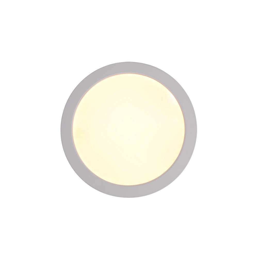 Craftmade Slim Line Ii 7'' Led Pancake Flushmount In Flat Black, 5cct Selectable 2700-5000k