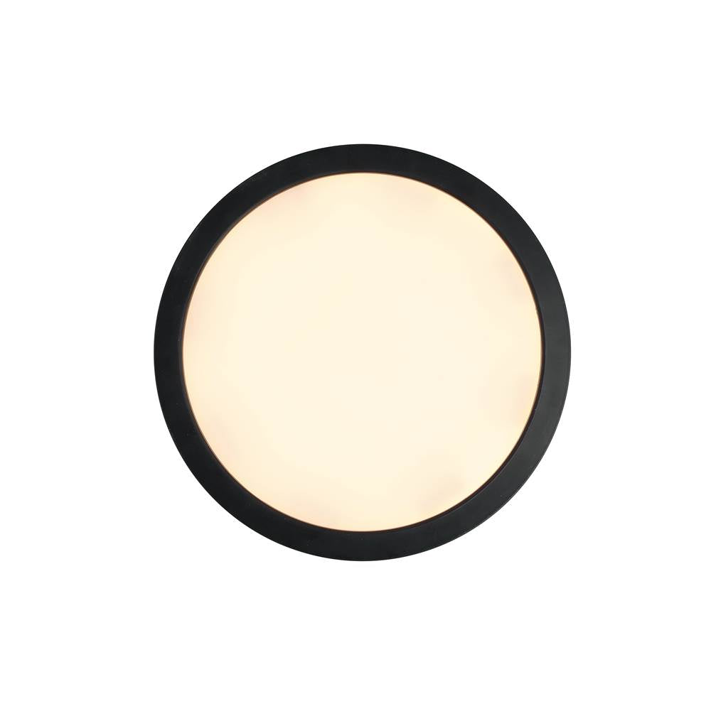 Craftmade Slim Line Ii 9'' Led Pancake Flushmount In Flat Black, 5cct Selectable 2700-5000k