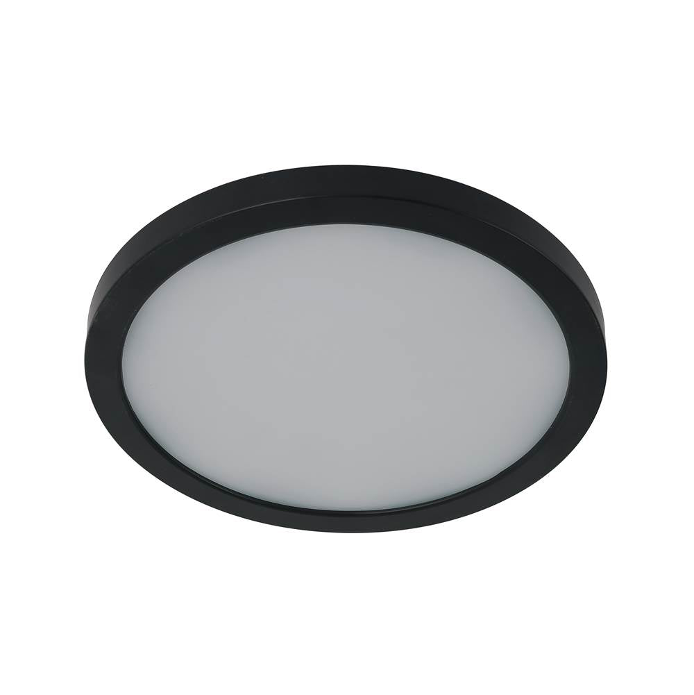 Craftmade X9409-FB-LED-5CCT Flat Black Slim Line Ii 9'' Led Pancake Flushmount In Flat Black, 5cct Selectable 2700-5000k Image 4