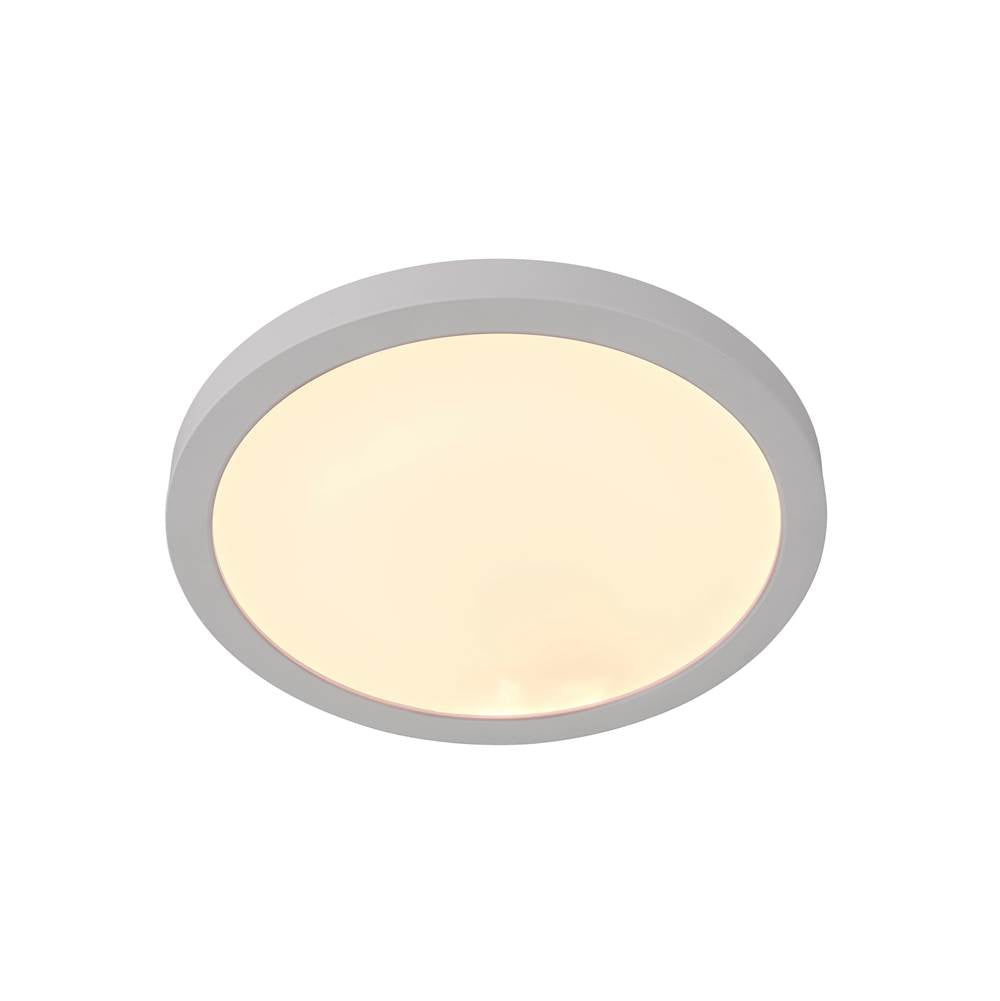 Craftmade X9409-W-LED-5CCT White Slim Line Ii 9'' Led Pancake Flushmount In White, 5cct Selectable 2700-5000k Image 4