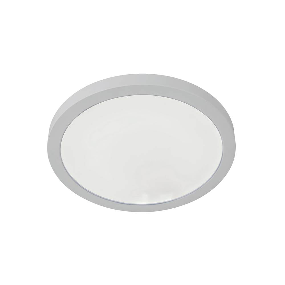 Craftmade X9409-W-LED-5CCT White Slim Line Ii 9'' Led Pancake Flushmount In White, 5cct Selectable 2700-5000k Image 3