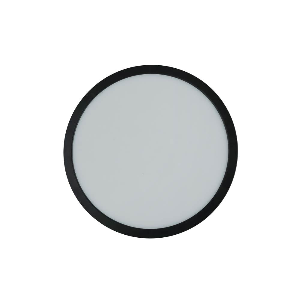 Craftmade X9412-FB-LED-5CCT Flat Black Slim Line Ii 12'' Led Pancake Flushmount In Flat Black, 5cct Selectable 2700-5000k Image 1