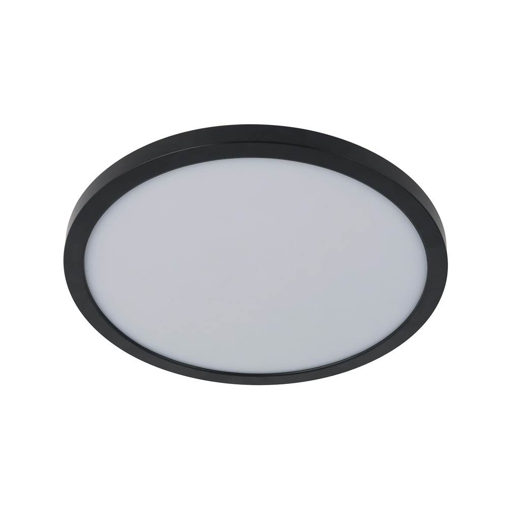 Craftmade X9412-FB-LED-5CCT Flat Black Slim Line Ii 12'' Led Pancake Flushmount In Flat Black, 5cct Selectable 2700-5000k Image 4