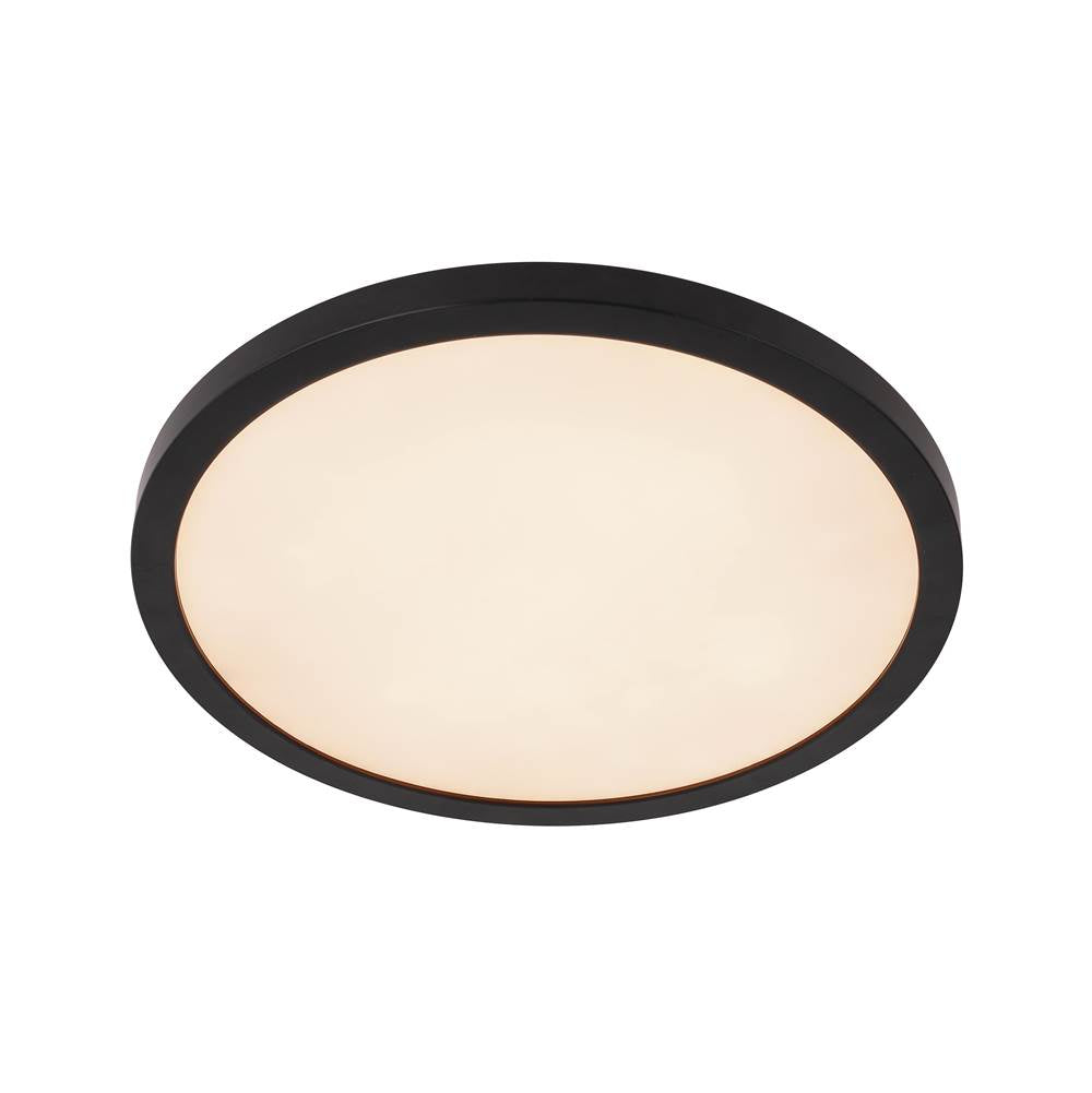 Craftmade X9412-FB-LED-5CCT Flat Black Slim Line Ii 12'' Led Pancake Flushmount In Flat Black, 5cct Selectable 2700-5000k Image 3