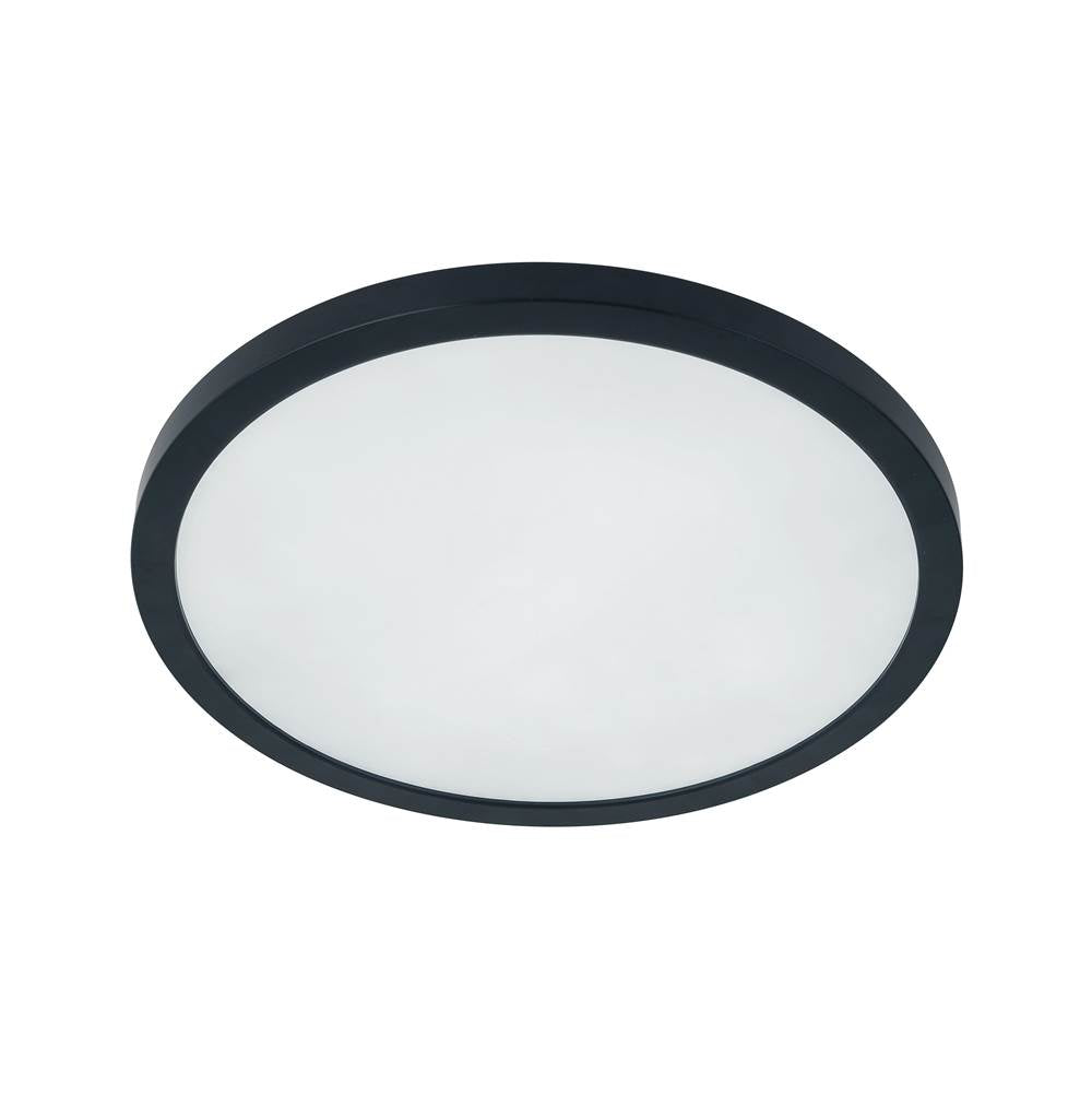 Craftmade X9412-FB-LED-5CCT Flat Black Slim Line Ii 12'' Led Pancake Flushmount In Flat Black, 5cct Selectable 2700-5000k Image 2