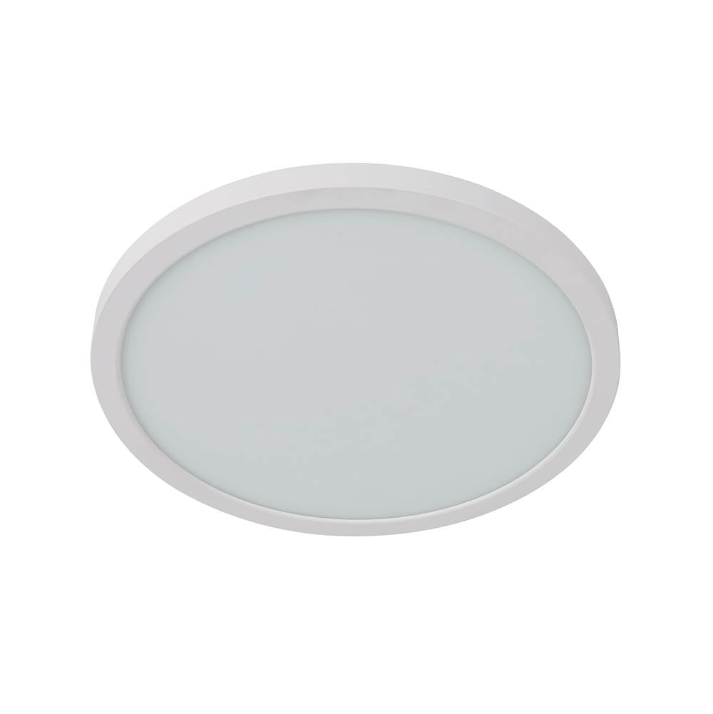 Craftmade X9412-W-LED-5CCT White Slim Line Ii 12'' Led Pancake Flushmount In White, 5cct Selectable 2700-5000k Image 5