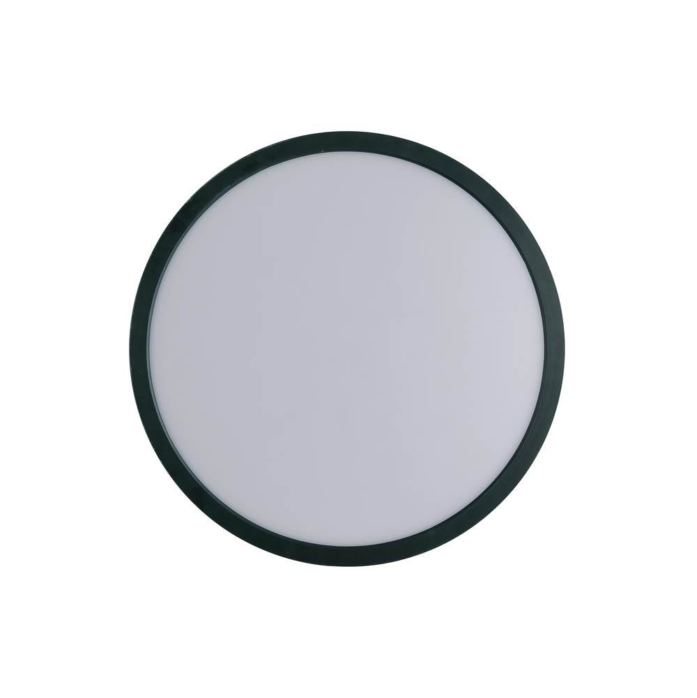 Craftmade X9415-FB-LED-5CCT Flat Black Slim Line Ii 15'' Led Pancake Flushmount In Flat Black, 5cct Selectable 2700-5000k Image 1