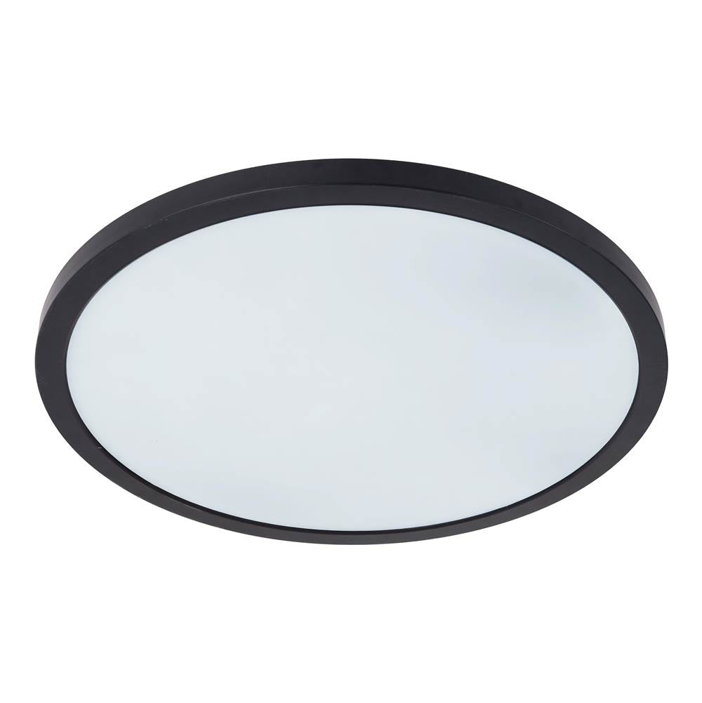 Craftmade X9415-FB-LED-5CCT Flat Black Slim Line Ii 15'' Led Pancake Flushmount In Flat Black, 5cct Selectable 2700-5000k Image 2