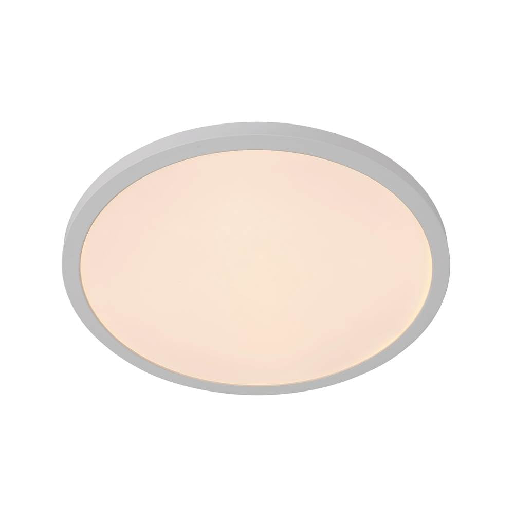 Craftmade X9415-W-LED-5CCT White Slim Line Ii 15'' Led Pancake Flushmount In White, 5cct Selectable 2700-5000k Image 4