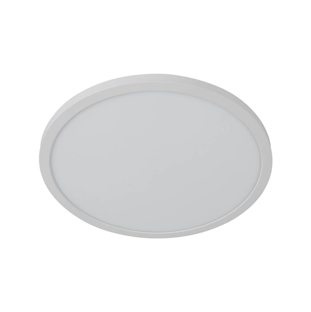 Craftmade X9415-W-LED-5CCT White Slim Line Ii 15'' Led Pancake Flushmount In White, 5cct Selectable 2700-5000k Image 2