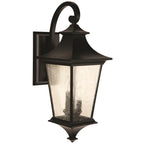 Craftmade Z1374-MN Midnight Argent Ii 3 Light Large Outdoor Wall Lantern In Midnight Image 1