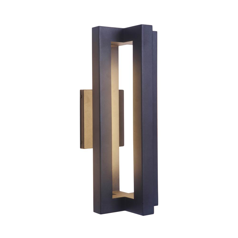 Craftmade Kai 1 Light Medium Led Outdoor Lantern In Textured Black