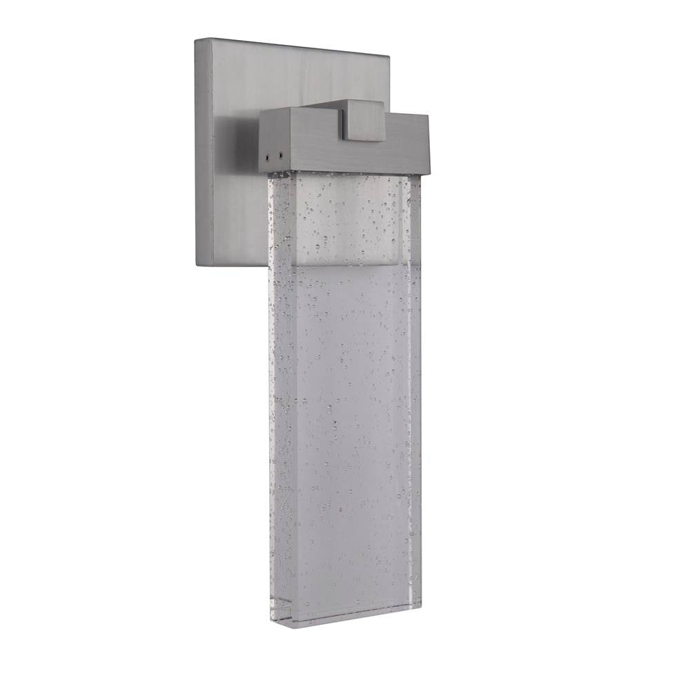 Craftmade Z1604-SA-LED Satin Aluminum Aria 1 Light Small Led Outdoor Wall Lantern In Satin Aluminum Image 1
