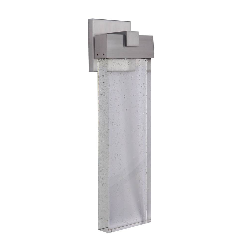 Craftmade Z1624-SA-LED Satin Aluminum Aria 1 Light Large Led Outdoor Wall Lantern In Satin Aluminum Image 1