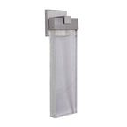 Craftmade Z1624-SA-LED Satin Aluminum Aria 1 Light Large Led Outdoor Wall Lantern In Satin Aluminum Image 1