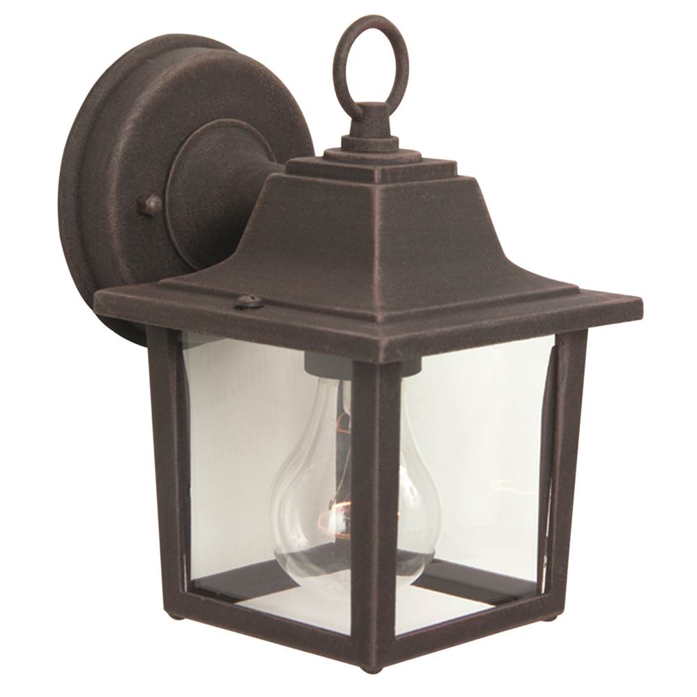 Craftmade  Coach Lights Cast 1 Light Small Outdoor Wall Lantern In Textured Black