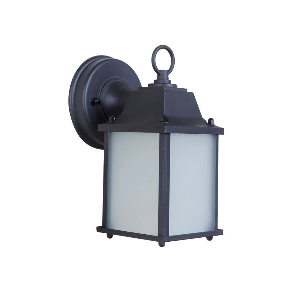 Craftmade Z192-TB-LED Textured Black Coach Lights Cast 1 Light Small Led Outdoor Wall Lantern In Textured Black Image 1