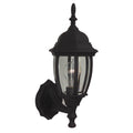 Craftmade Z260-TB Textured Black Bent Glass 1 Light Small Outdoor Wall Lantern In Textured Black Image 1