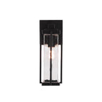 Craftmade Z2604-MN Midnight Pyrmont 1 Light Small Outdoor Wall Lantern In Midnight With Clear Hammered Glass Image 8
