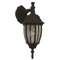 Craftmade Z264-TB Textured Black Bent Glass 1 Light Small Outdoor Wall Lantern In Textured Black Image 1