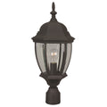 Craftmade Bent Glass Cast Bent Glass Cast 1 Light Outdoor Post Mount In Textured Black