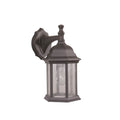 Craftmade  Hex Style Cast 1 Light Medium Outdoor Wall Lantern In Textured Black
