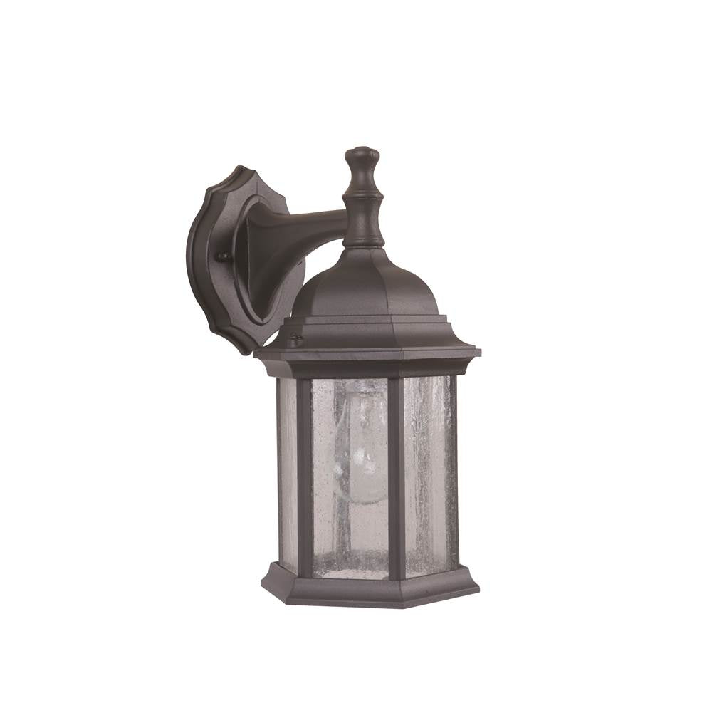 Craftmade  Hex Style Cast 1 Light Medium Outdoor Wall Lantern In Textured Black