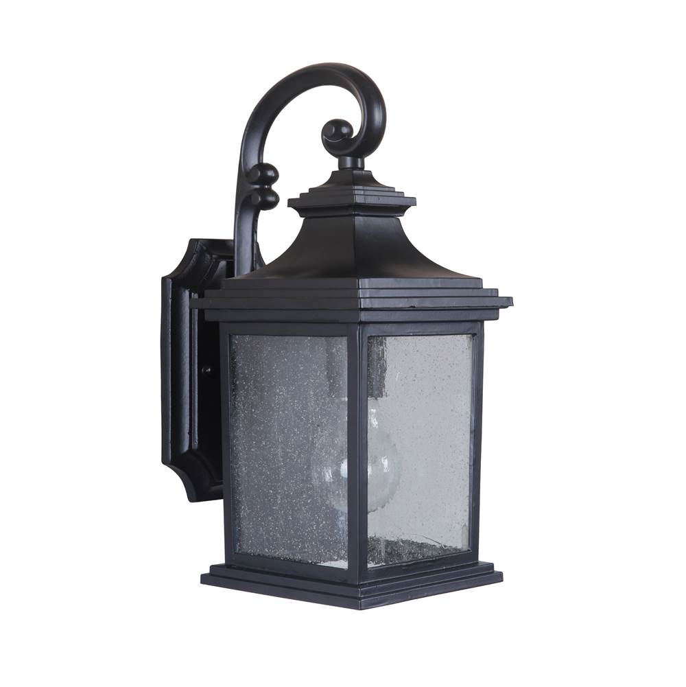 Craftmade Z3204-MN Midnight Gentry 1 Light Small Outdoor Wall Lantern In Midnight Image 1