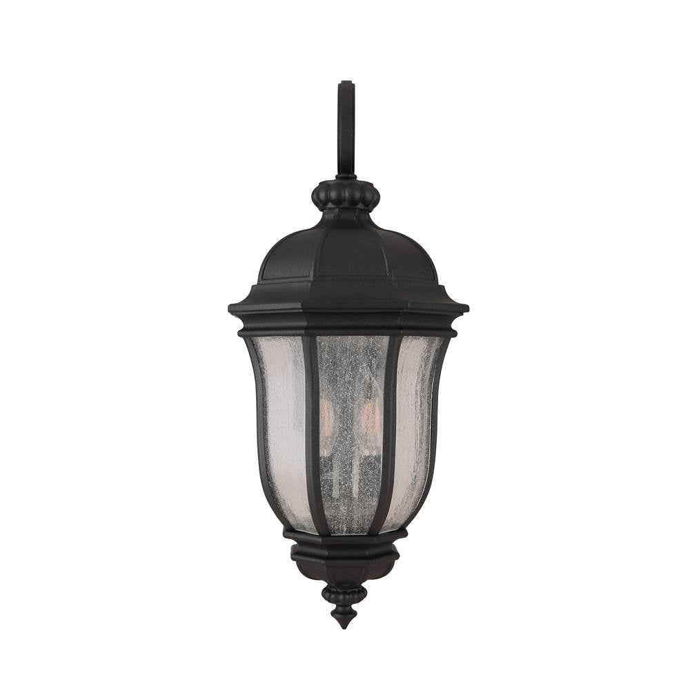Craftmade Z3314-TB Textured Black Harper 2 Light Medium Outdoor Wall Lantern In Textured Black Image 9