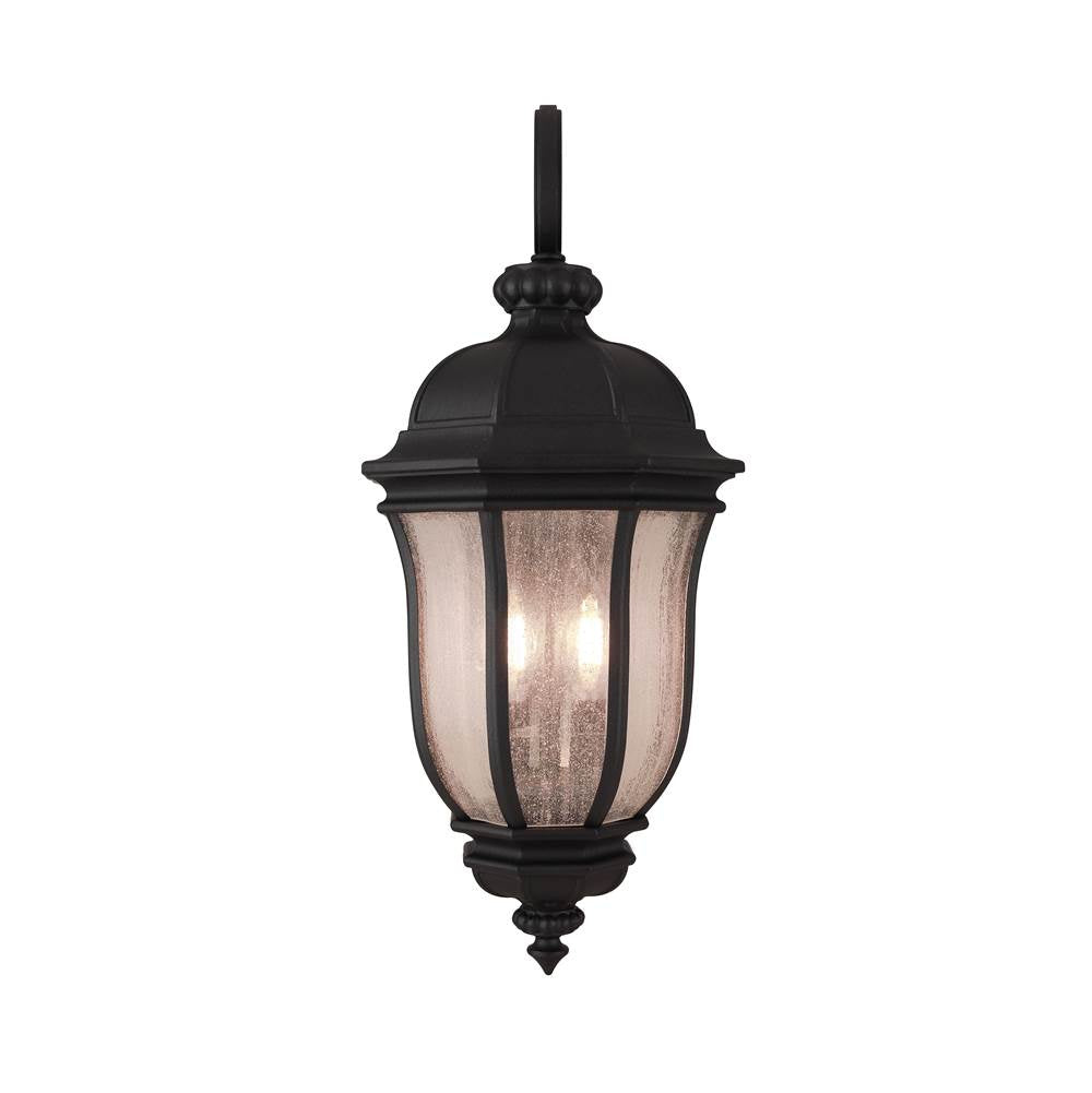 Craftmade Z3314-TB Textured Black Harper 2 Light Medium Outdoor Wall Lantern In Textured Black Image 8