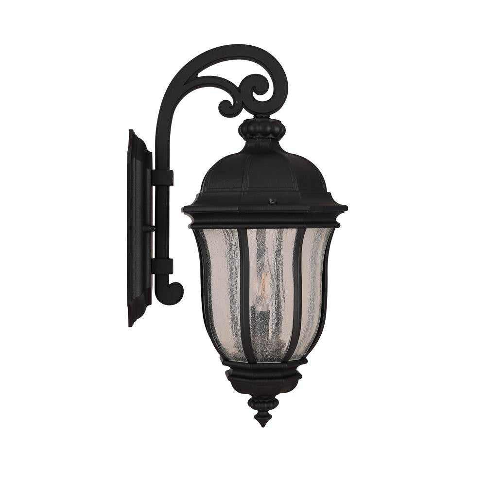 Craftmade Z3314-TB Textured Black Harper 2 Light Medium Outdoor Wall Lantern In Textured Black Image 5
