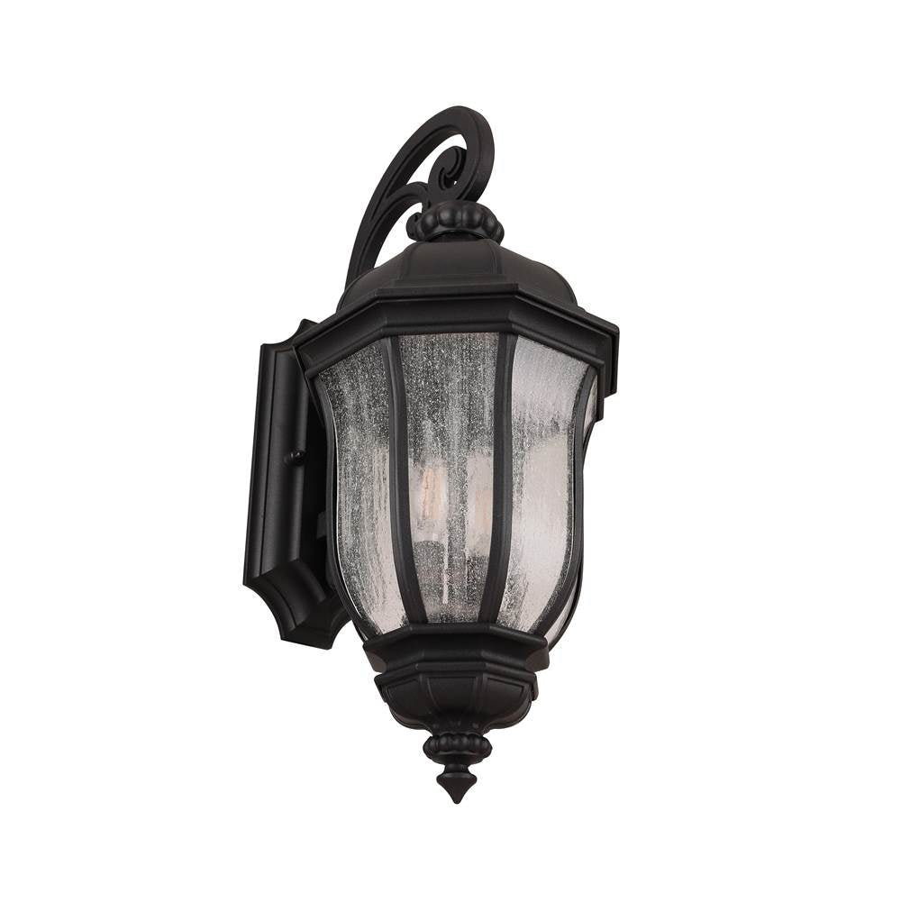 Craftmade Z3314-TB Textured Black Harper 2 Light Medium Outdoor Wall Lantern In Textured Black Image 4