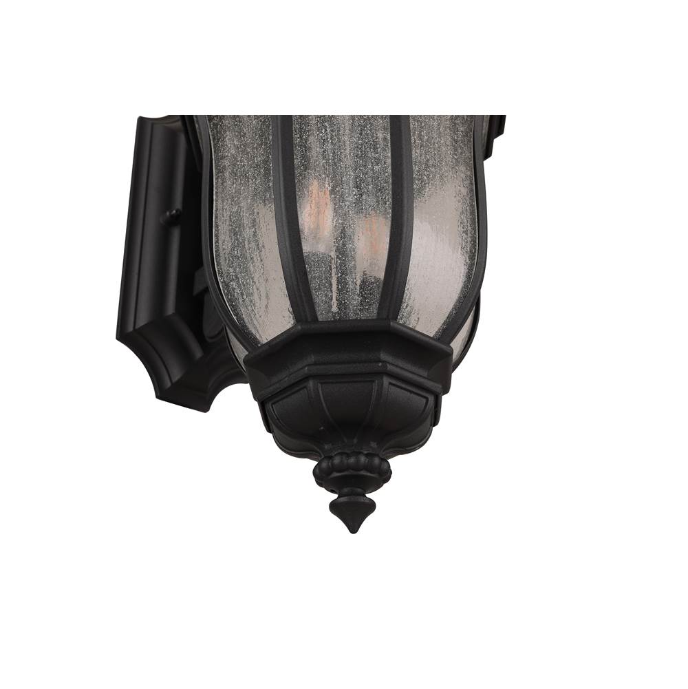 Craftmade Z3314-TB Textured Black Harper 2 Light Medium Outdoor Wall Lantern In Textured Black Image 3