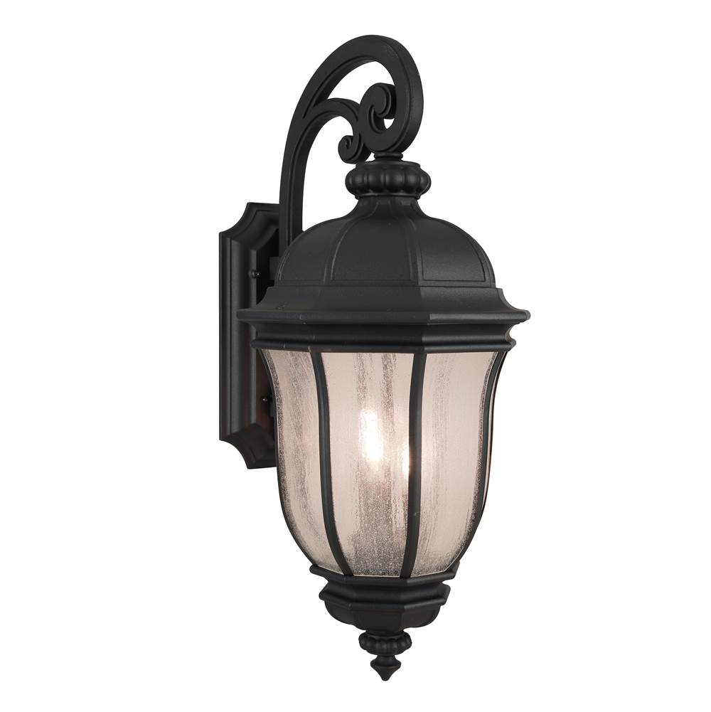 Craftmade Harper 3 Light Large Outdoor Wall Lantern In Textured Black