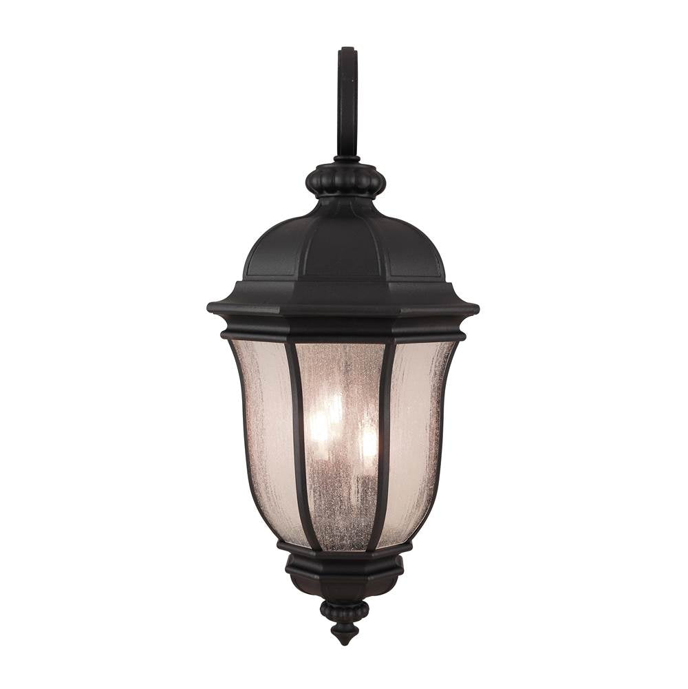 Craftmade Z3324-TB Textured Black Harper 3 Light Large Outdoor Wall Lantern In Textured Black Image 8