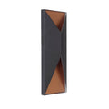 Craftmade Z3412-TBSB-LED Textured Black,Satin Brass Peak 2 Light Medium Led Outdoor Pocket Sconce In Textured Black/satin Brass Image 1