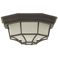 Craftmade Bulkheads Octagonal Bulkhead 1 Light Small Flush/wall Mount In Textured Black
