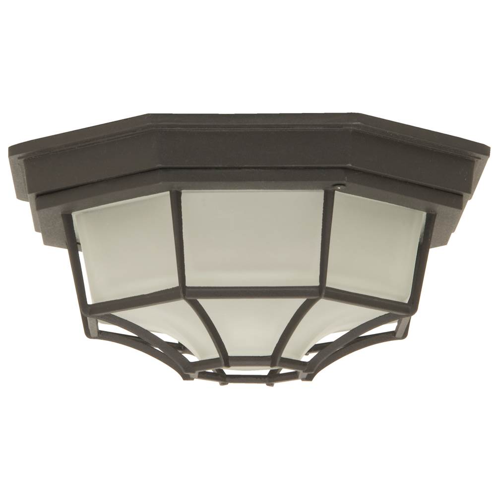 Craftmade Bulkheads Octagonal Bulkhead 1 Light Small Flush/wall Mount In Textured Black