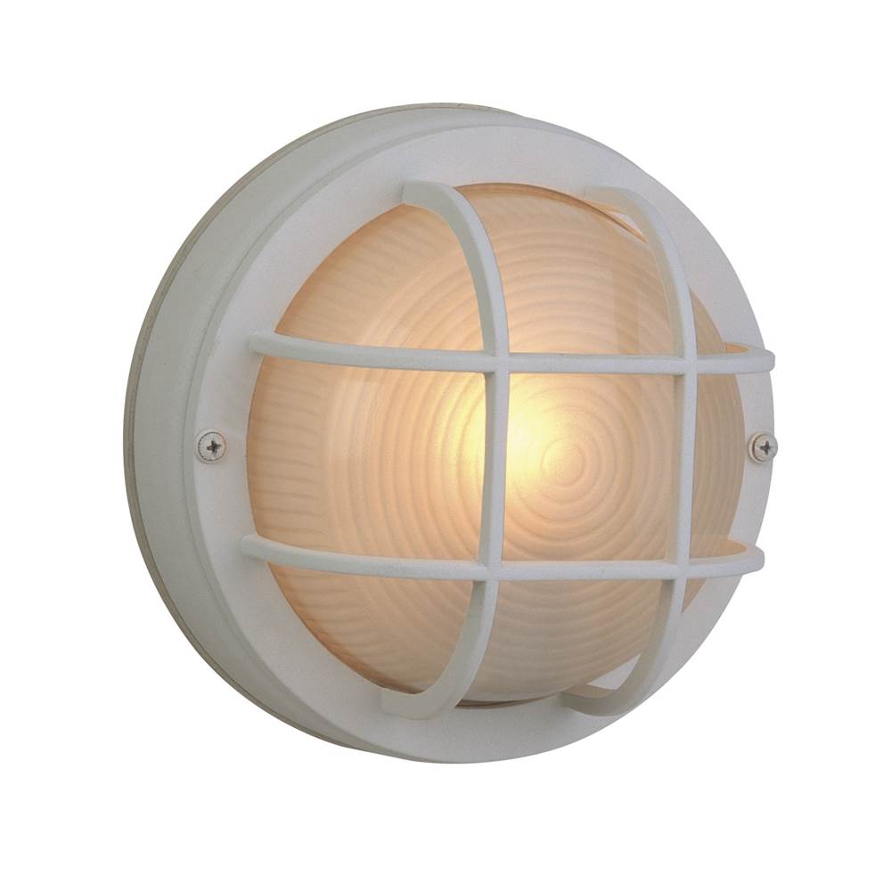 Craftmade Bulkheads Round Bulkhead 1 Light Small Flush/wall Mount In Textured White