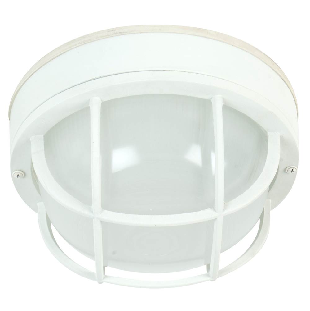 Craftmade Bulkheads Round Bulkhead 1 Light Large Flush/wall Mount In Stainless Steel