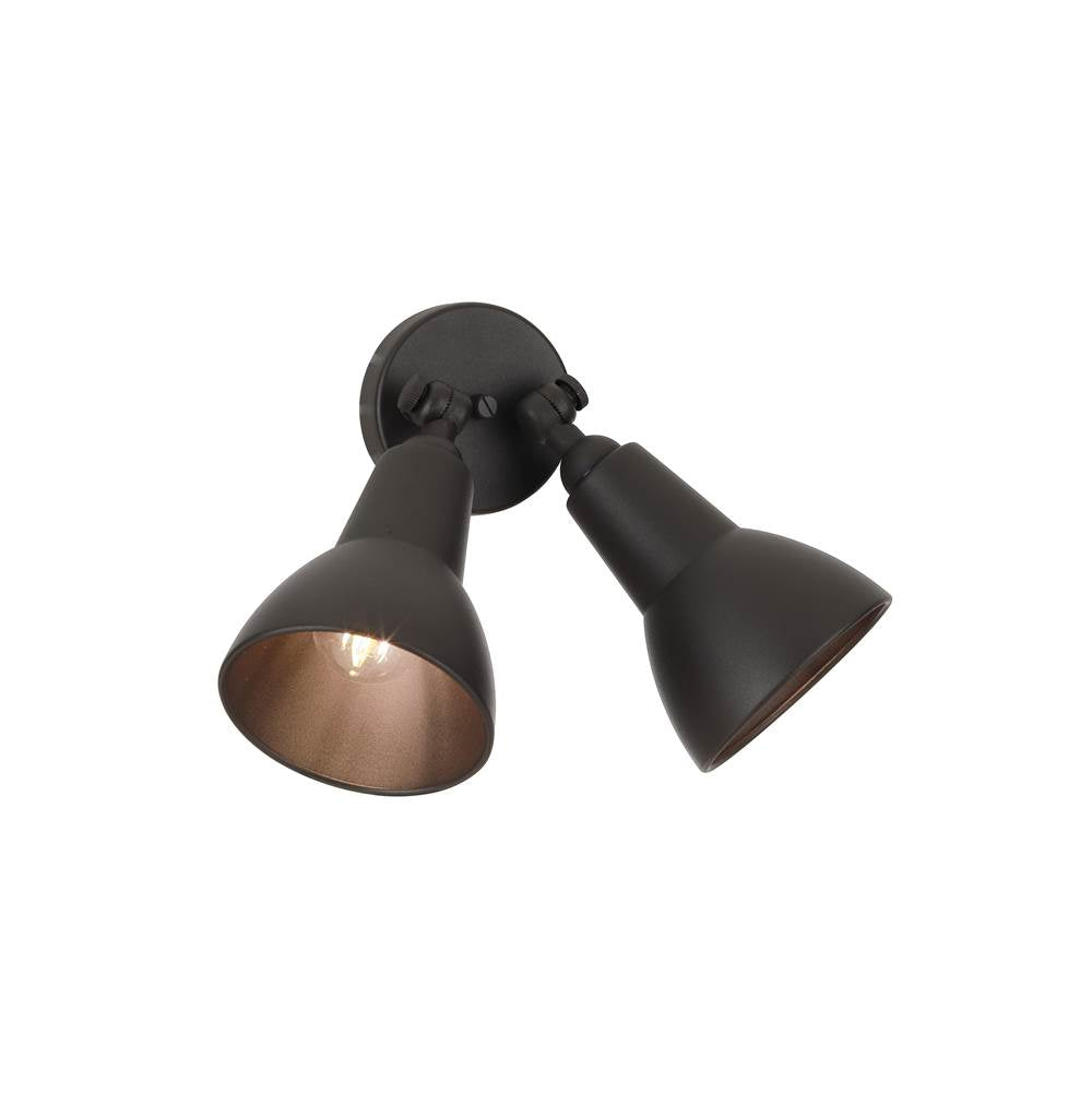 Craftmade Z402-DTZ Dark Textured Bronze 2 Light Directional Bullet In Dark Textured Bronze Image 8