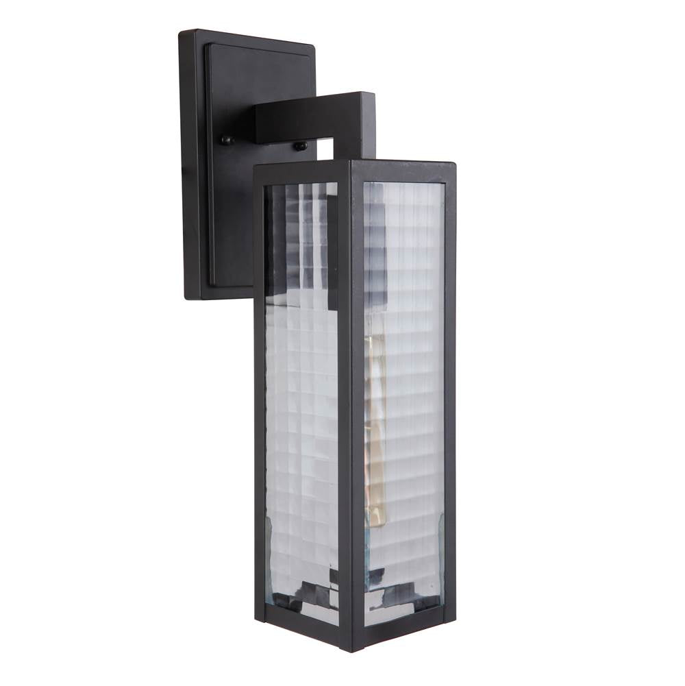Craftmade Deka 1 Light Medium Outdoor Wall Lantern In Midnight